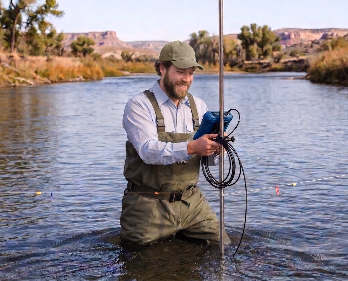 Field instrumentation and river monitoring equipment in New Mexico