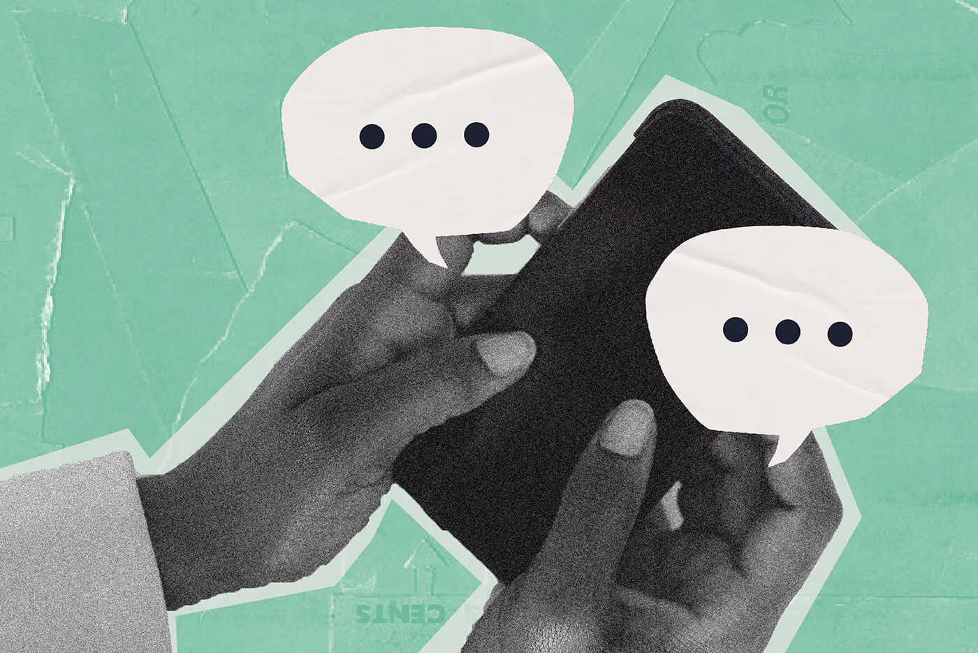 Attorney messaging clients on mobile phone