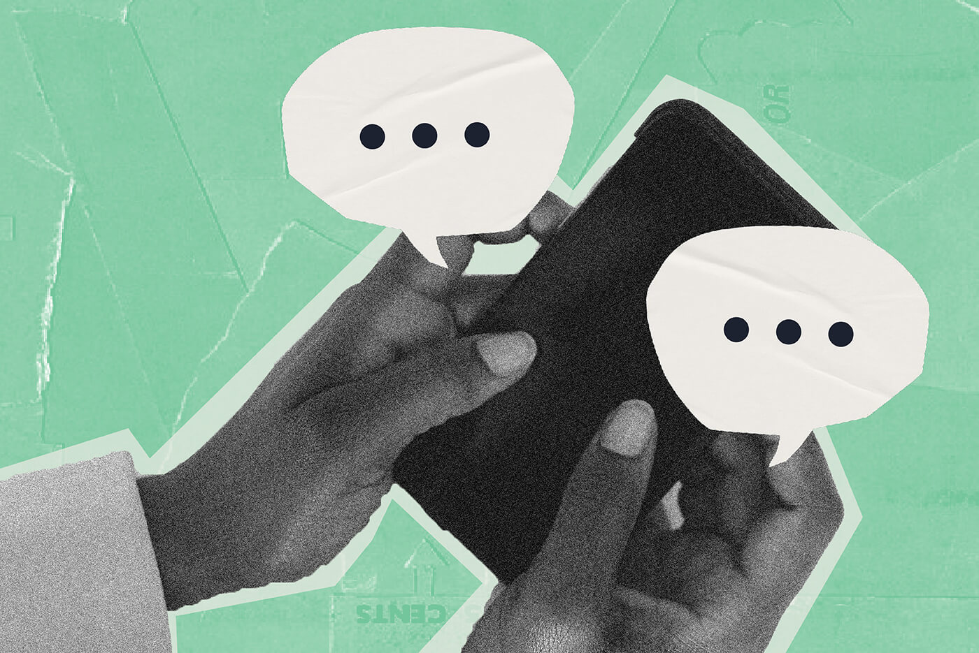 Attorney messaging clients on mobile phone