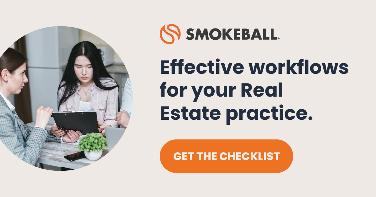 Download: Smokeball's Workflow Checklist for Real Estate Transactions in Illinois