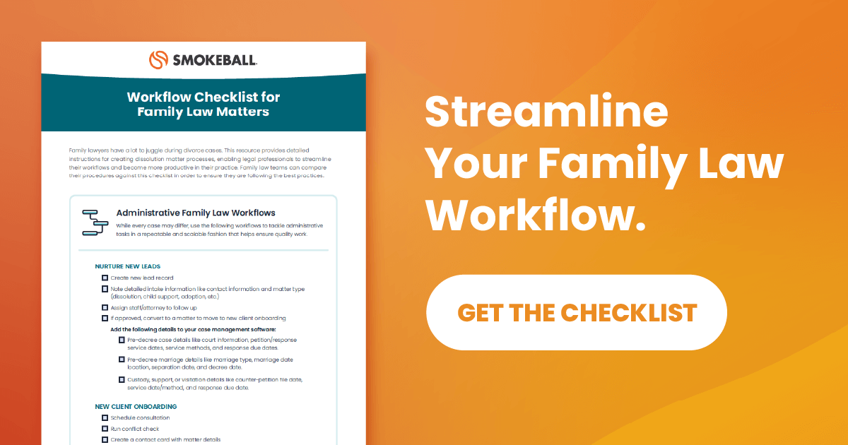 Download: Smokeball's Personal Injury Workflow Checklist