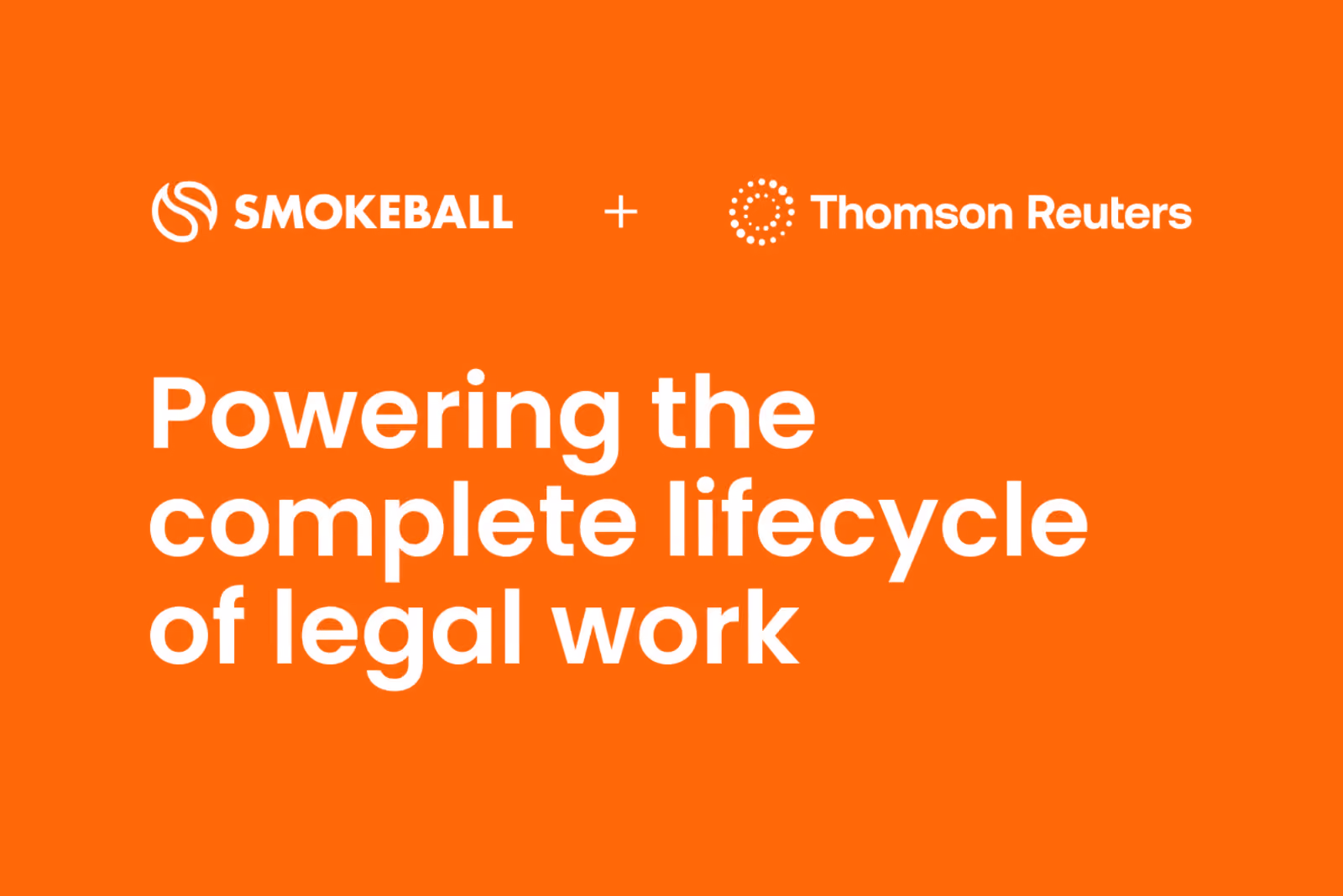 The partnership connects the business and practice of law for small to mid-size law firms, by bringing together Smokeball’s practice management platform and Thomson Reuters CoCounsel Legal.