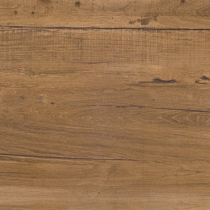 Stoneworld Oak Natural timber look porcelain plank swatch, warm mid brown with visible grain