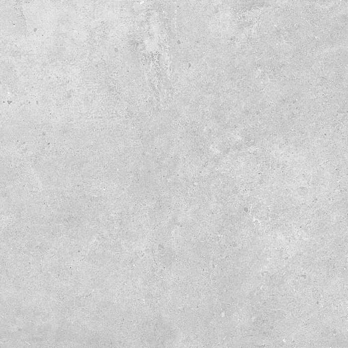 Stoneworld Paradigm Light Grey concrete look porcelain tile swatch, pale grey with a fine matt texture