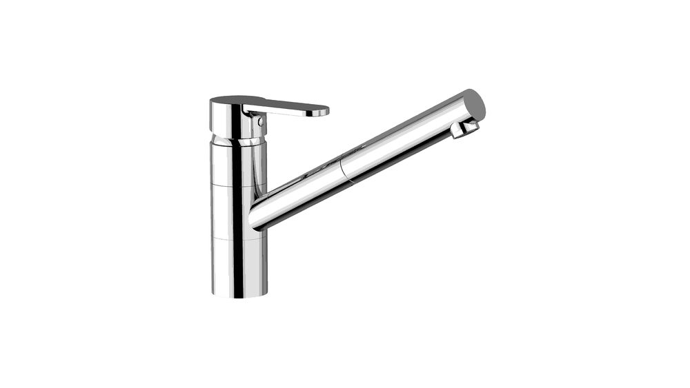 Abey Armando Vicario pull out kitchen mixer in chrome