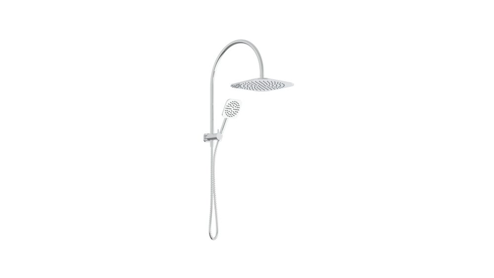 Millennium Jenex rail shower with hand shower in chrome