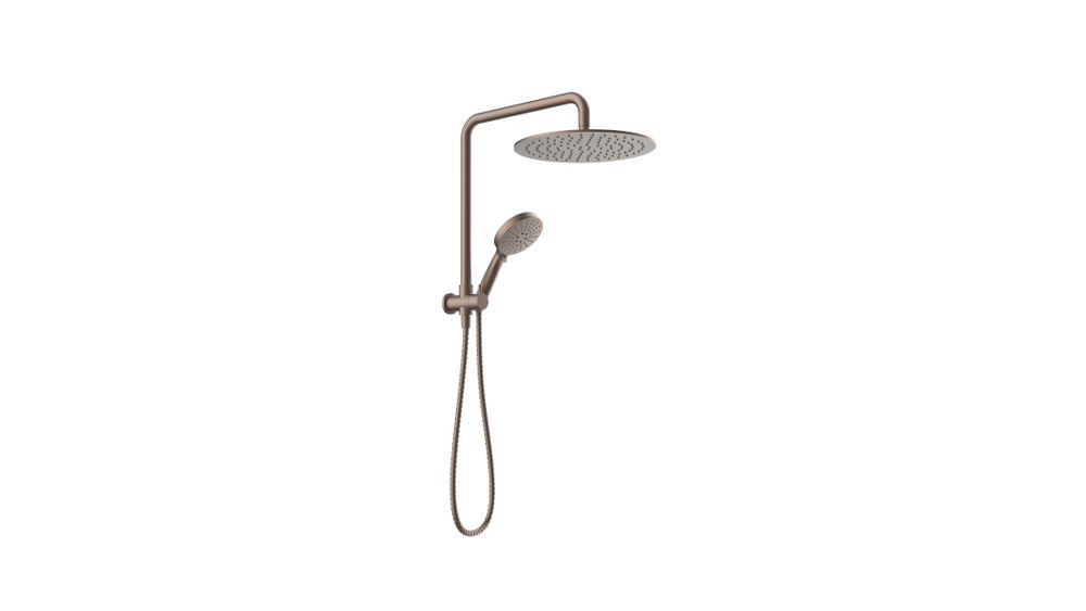 Millennium Icosa shower set with overhead rose and hand shower