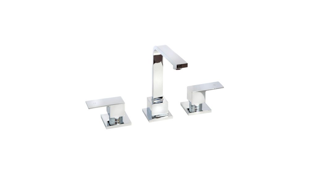 Millennium Corvo basin set with square handles in chrome
