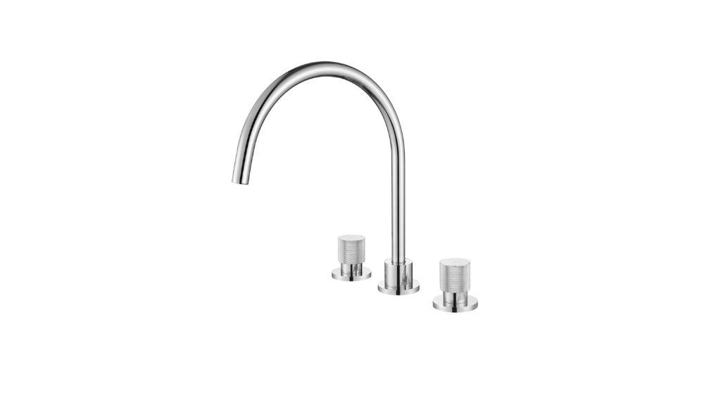 Modern National Cadence three piece basin set in chrome