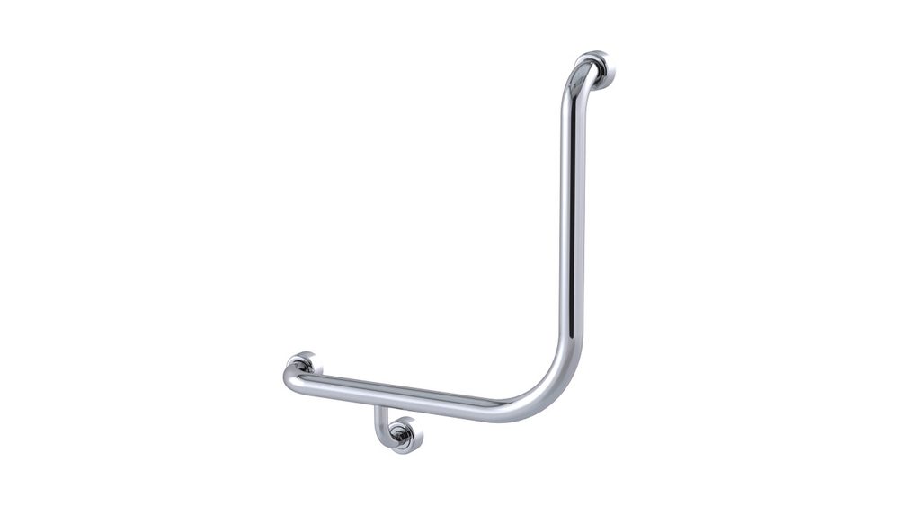 Con-Serv Hygienic Seal corner grab rail in stainless steel