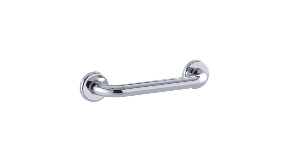 Con-Serv Clam Flange straight grab rail in stainless steel