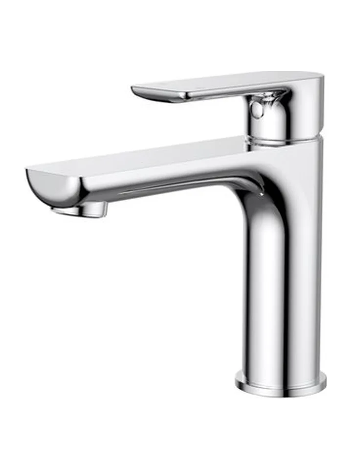 Modern National Nova basin mixer in chrome, shown on its own