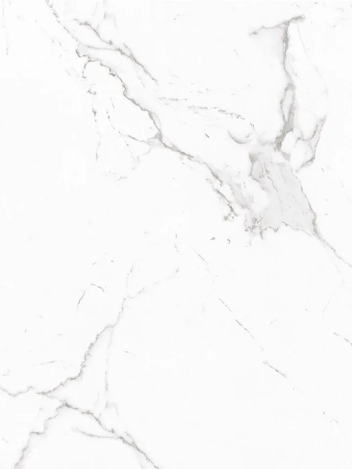 Stoneworld Veneto Carrara marble look porcelain tile swatch, white with soft grey veining