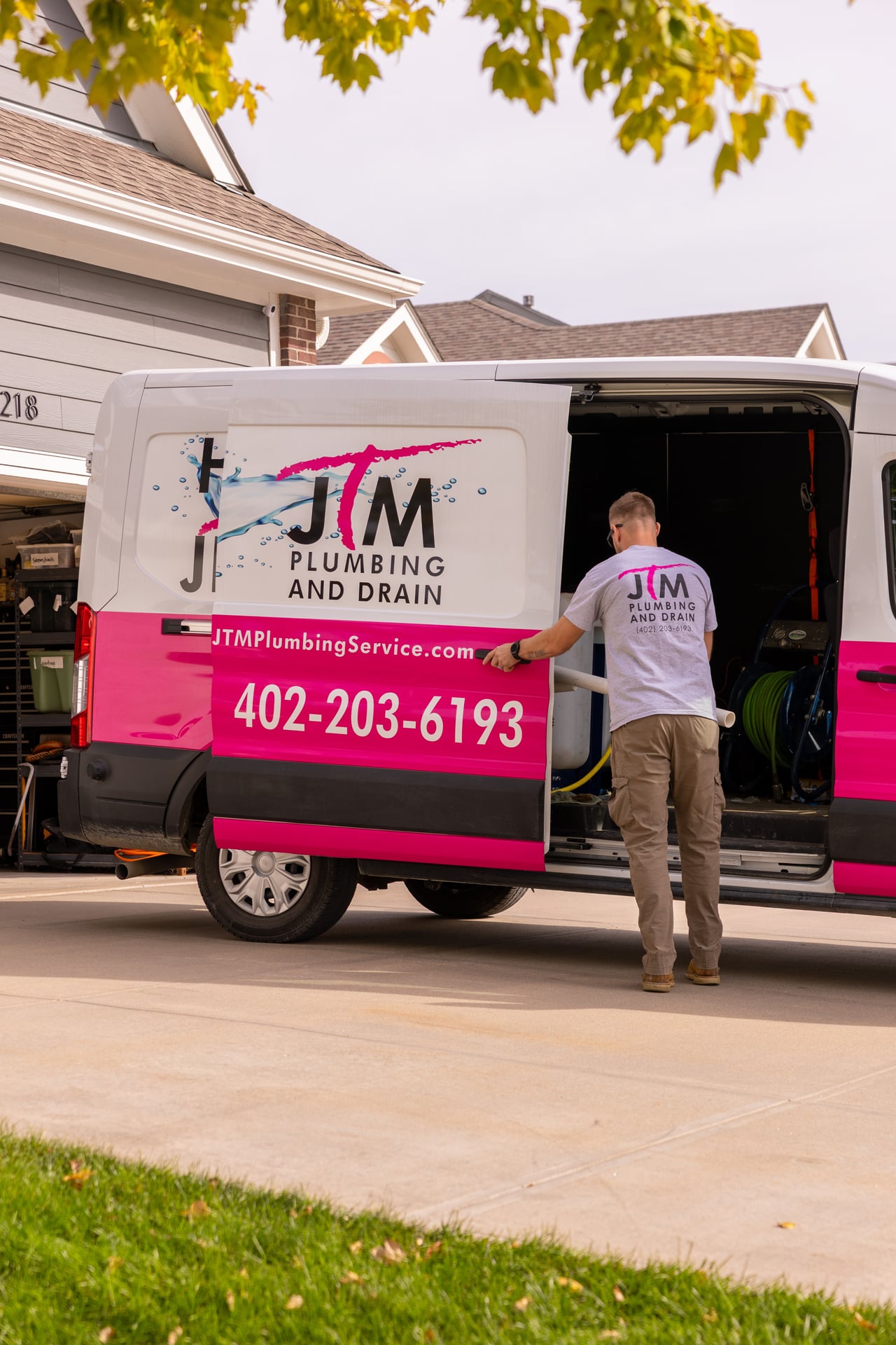 JTM Plumbing Service Truck