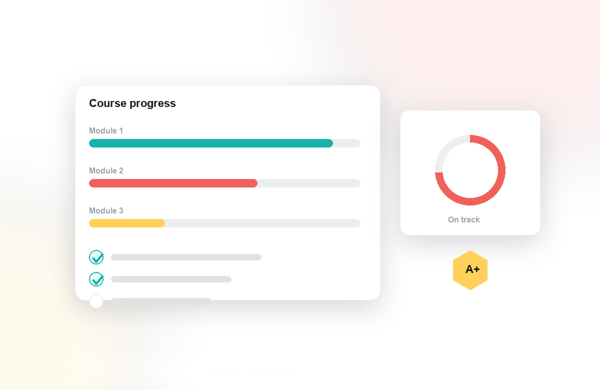 Annoto course completion tracking illustration