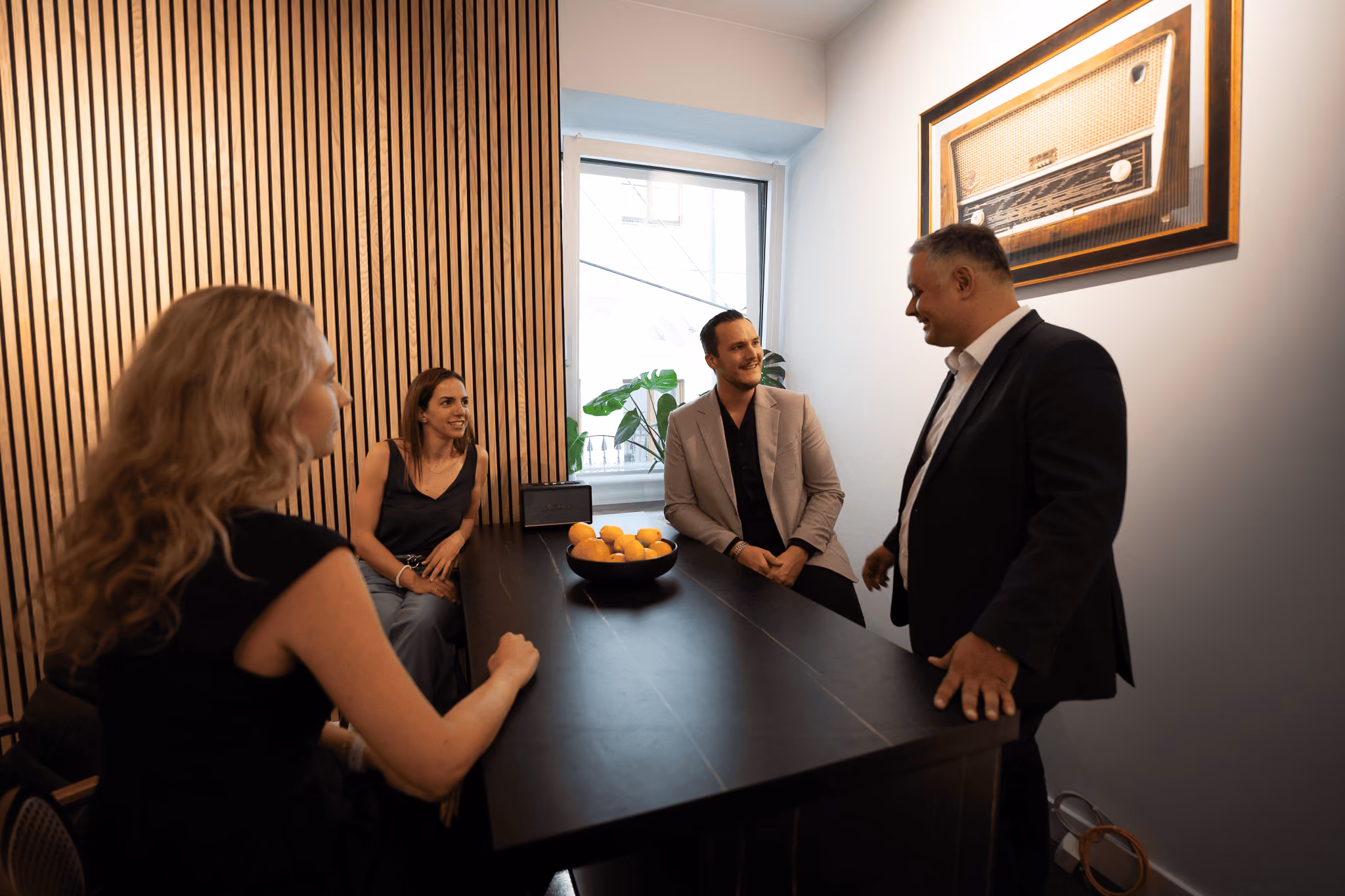 Senior leaders in strategic conversation