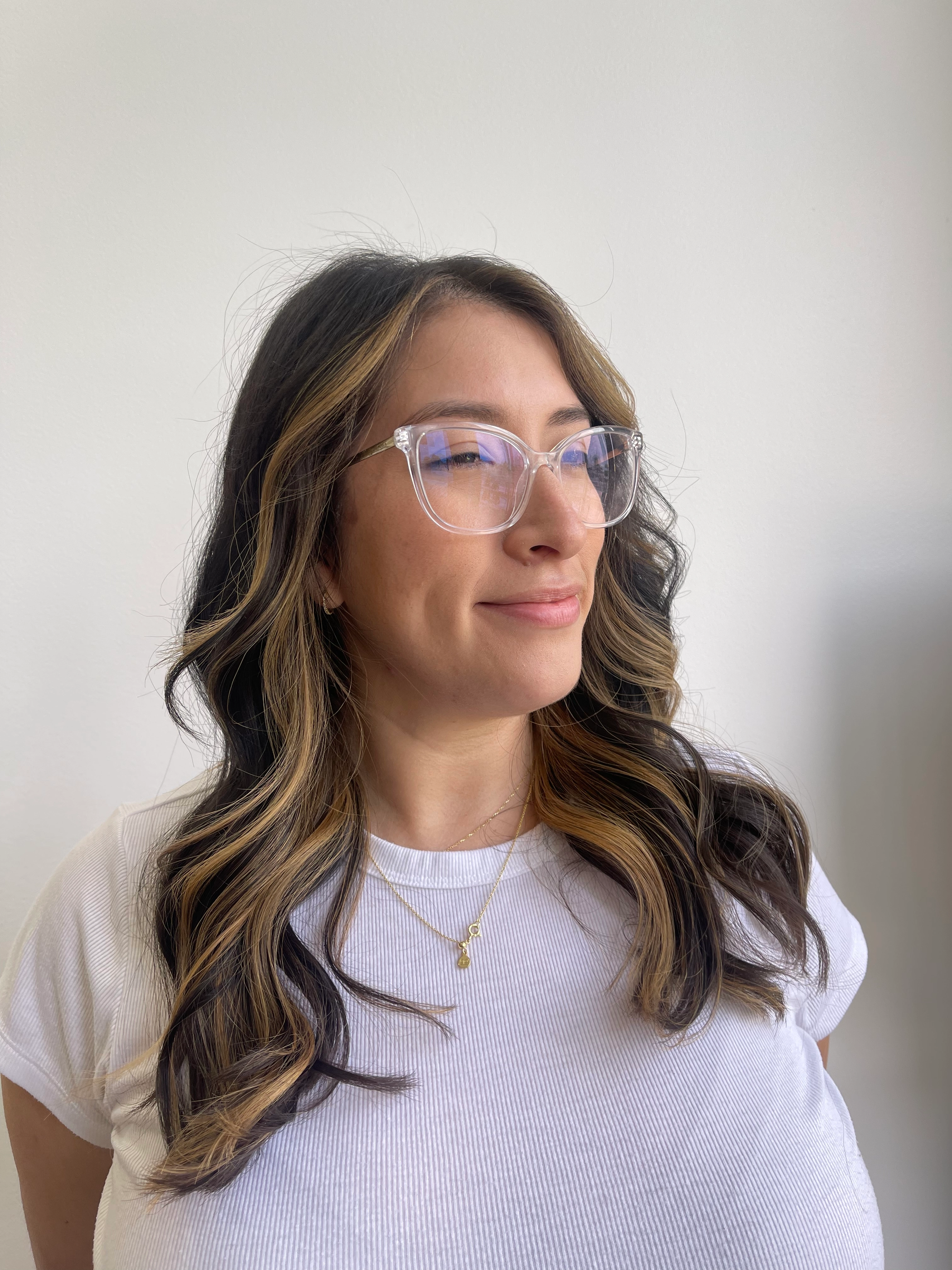 Glossy healthy hair result at Limón Salon San Jose