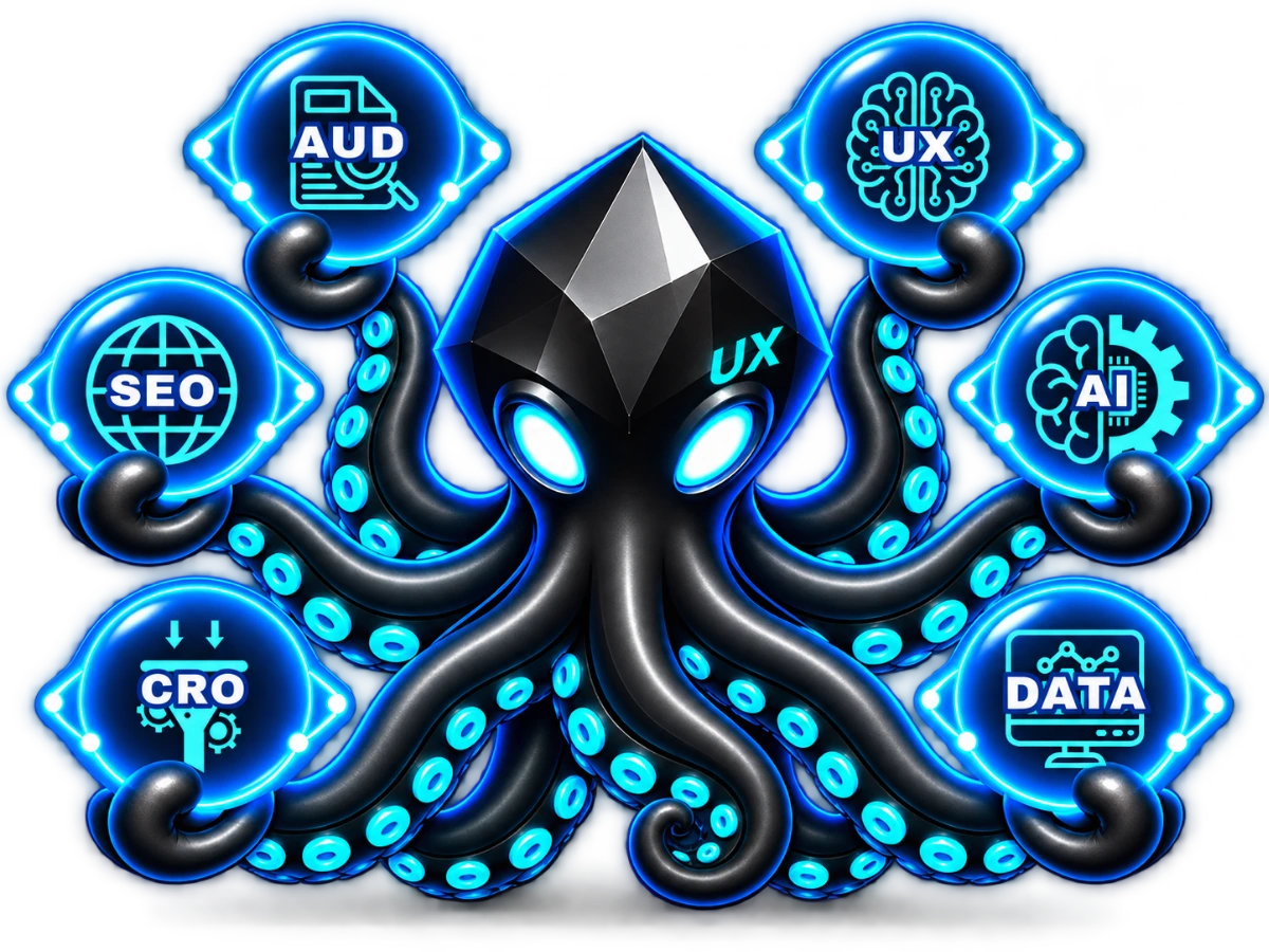 octopux holding all of his expertises