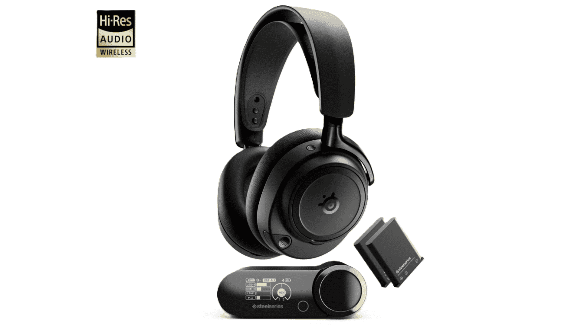 SteelSeries Arctis Nova Elite gaming headset in Sage Gold