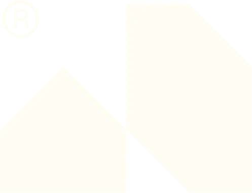 Abstract geometric design with overlapping shapes forming a minimalist pattern in very light beige tones on a white background.