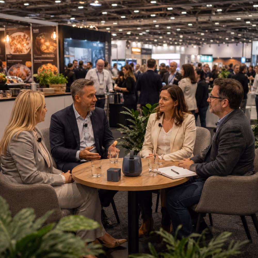 PopUP Podcast at an event