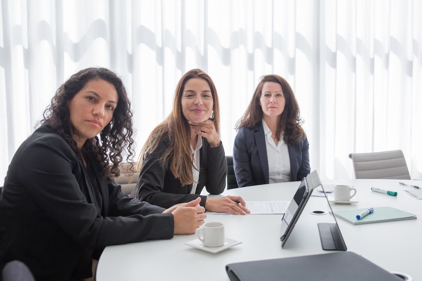Female public sector leaders participating in an executive interview panel as part of a fair senior leadership recruitment process.