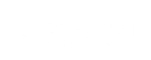 Logo de Roederer Courtier en Assurances avec un triangle stylisé et un cercle blanc.
