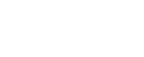 Logo du mot 'swan' en lettres blanches sur fond transparent.