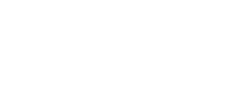 Koenig & Bauer logo text in white on black background.