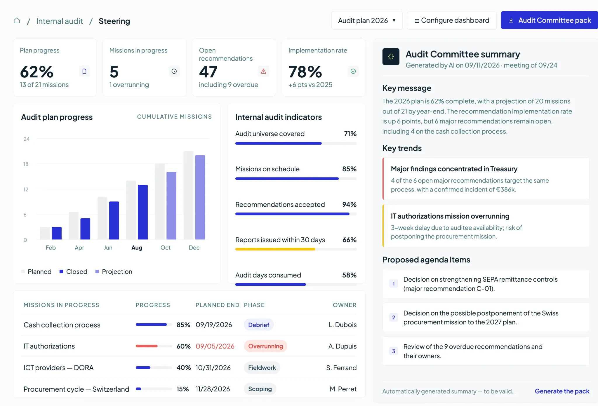 Internal audit software