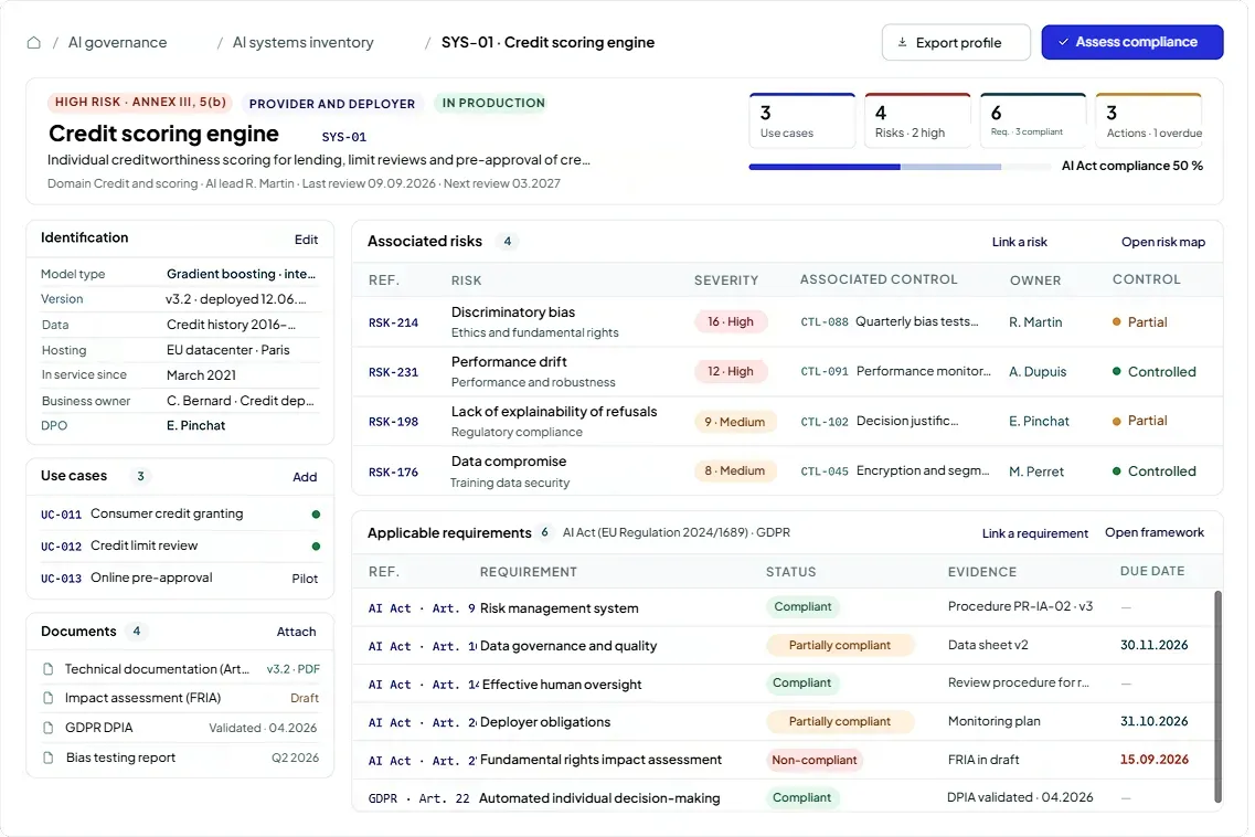 AI governance software