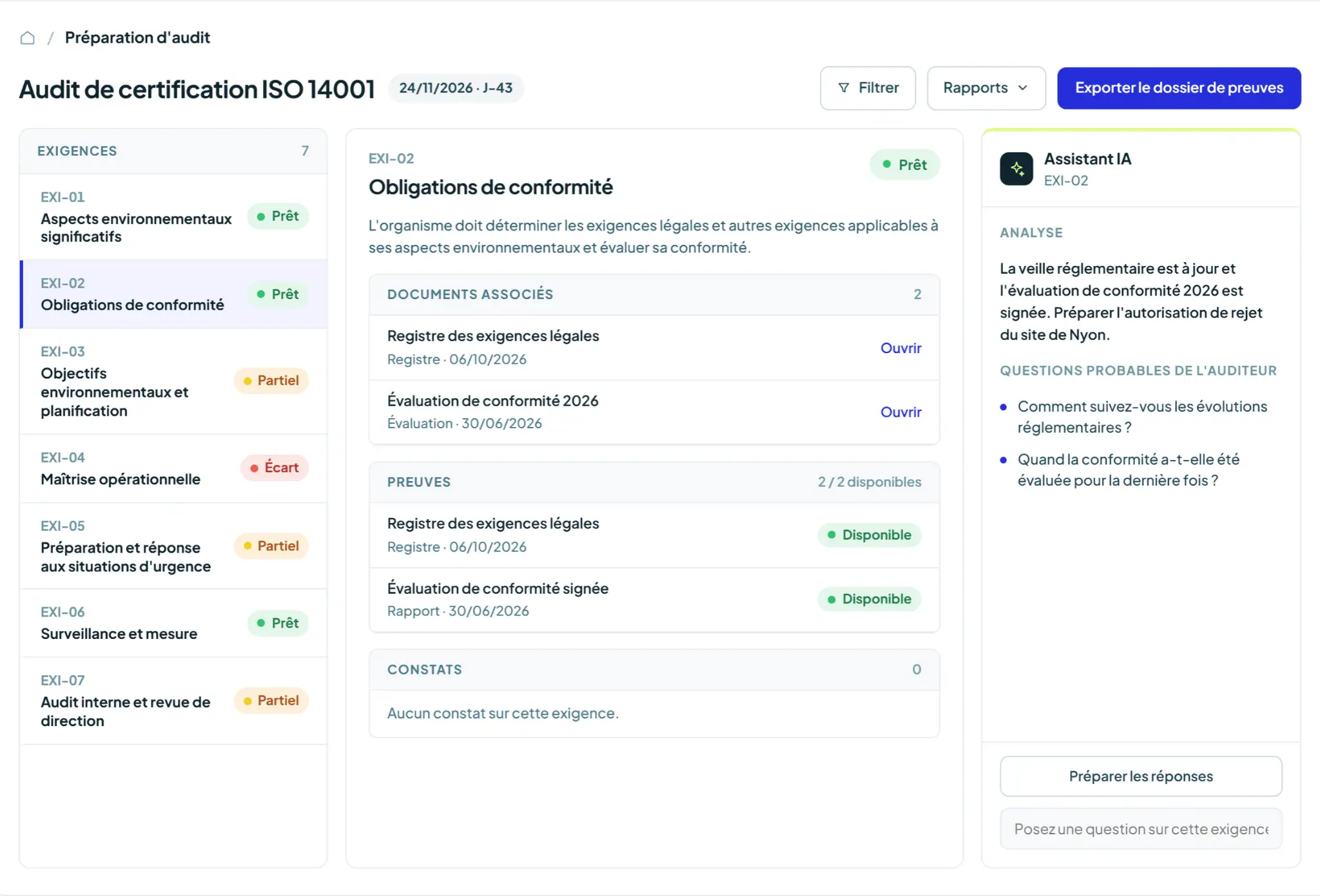 Logiciel ISO 14001