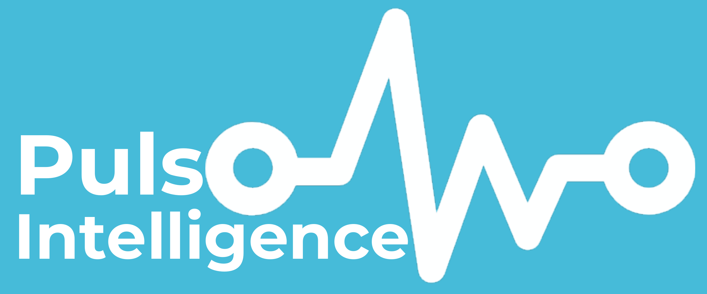 Pulso intelligence logo in blue background