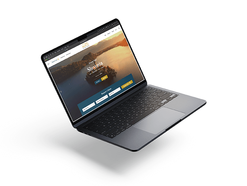 Movis website - laptop image