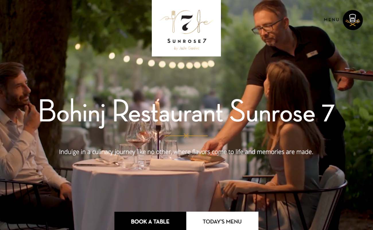 sunrose7 restaurand hero design