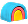 Colorful backpack icon with orange, pink, blue, and green sections.