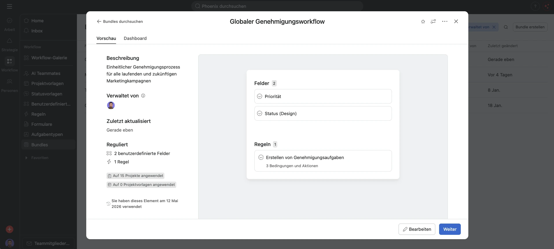 Asana Bundle Beispiel 