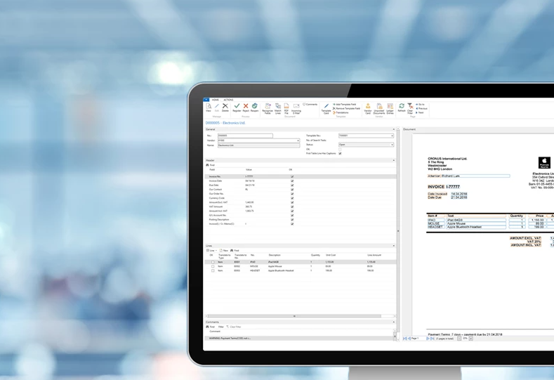 Continia – OCR solution for Business Central