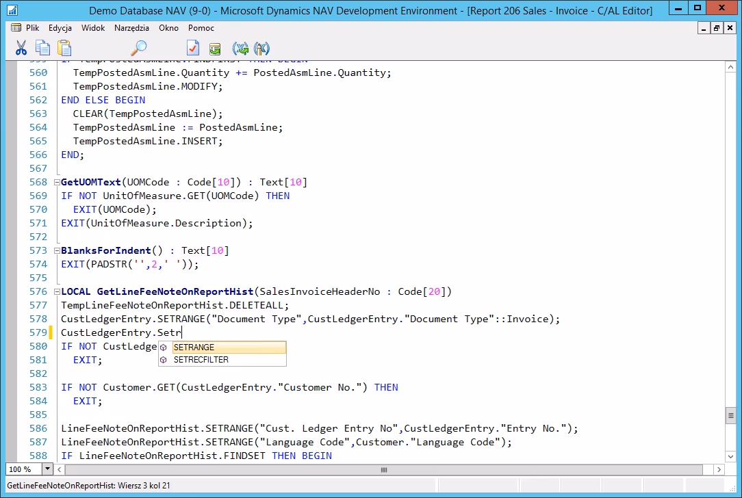 Developer changes for NAV 2016