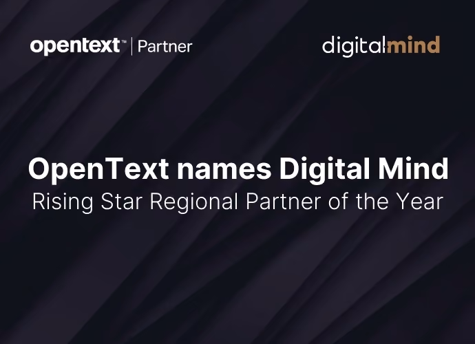 Digital Mind Earns Prestigious OpenText Partner Award