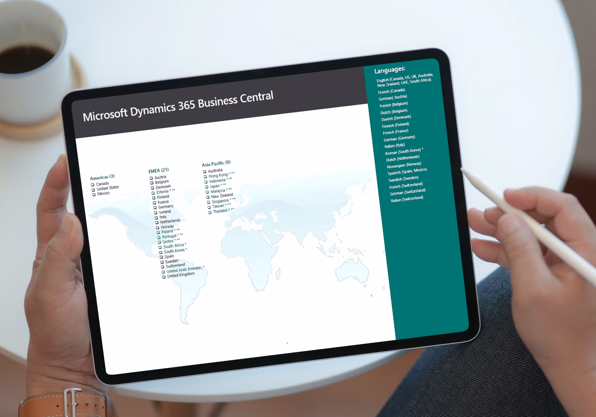 Dynamics 365 Business Central: guide to country and language availability