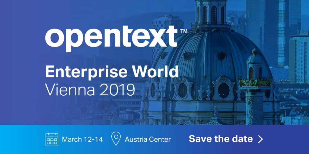 Meet DigitalMind at OpenText Enterprise World Vienna 2019!