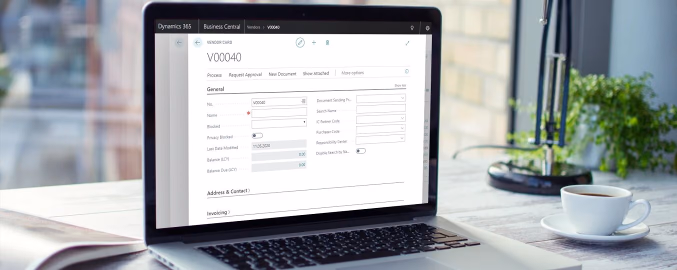 How to set up a new vendor