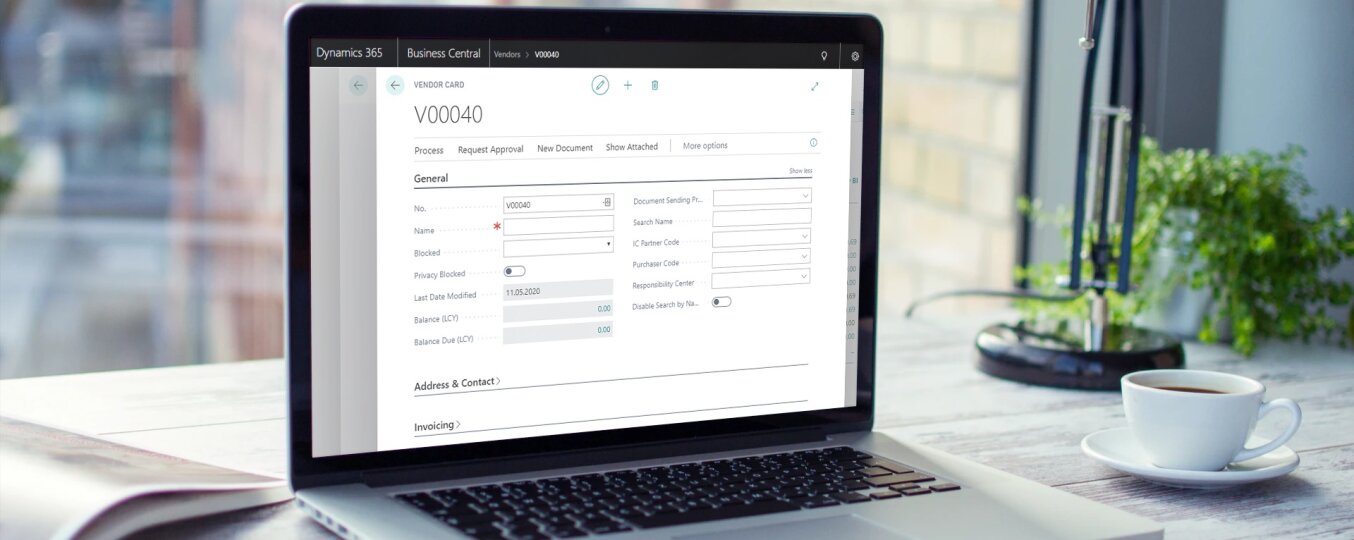 How to set up a new vendor