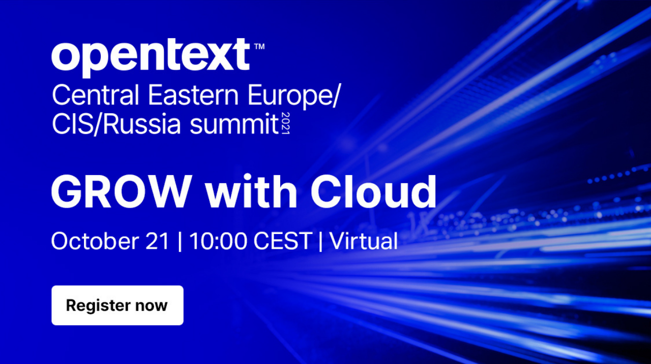 Welcome to first virtual summit “Grow with Cloud“ on October 21
