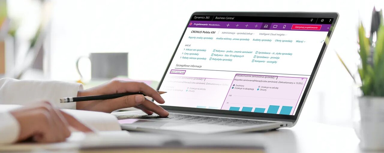 Personalizacja ekranu w Business Central