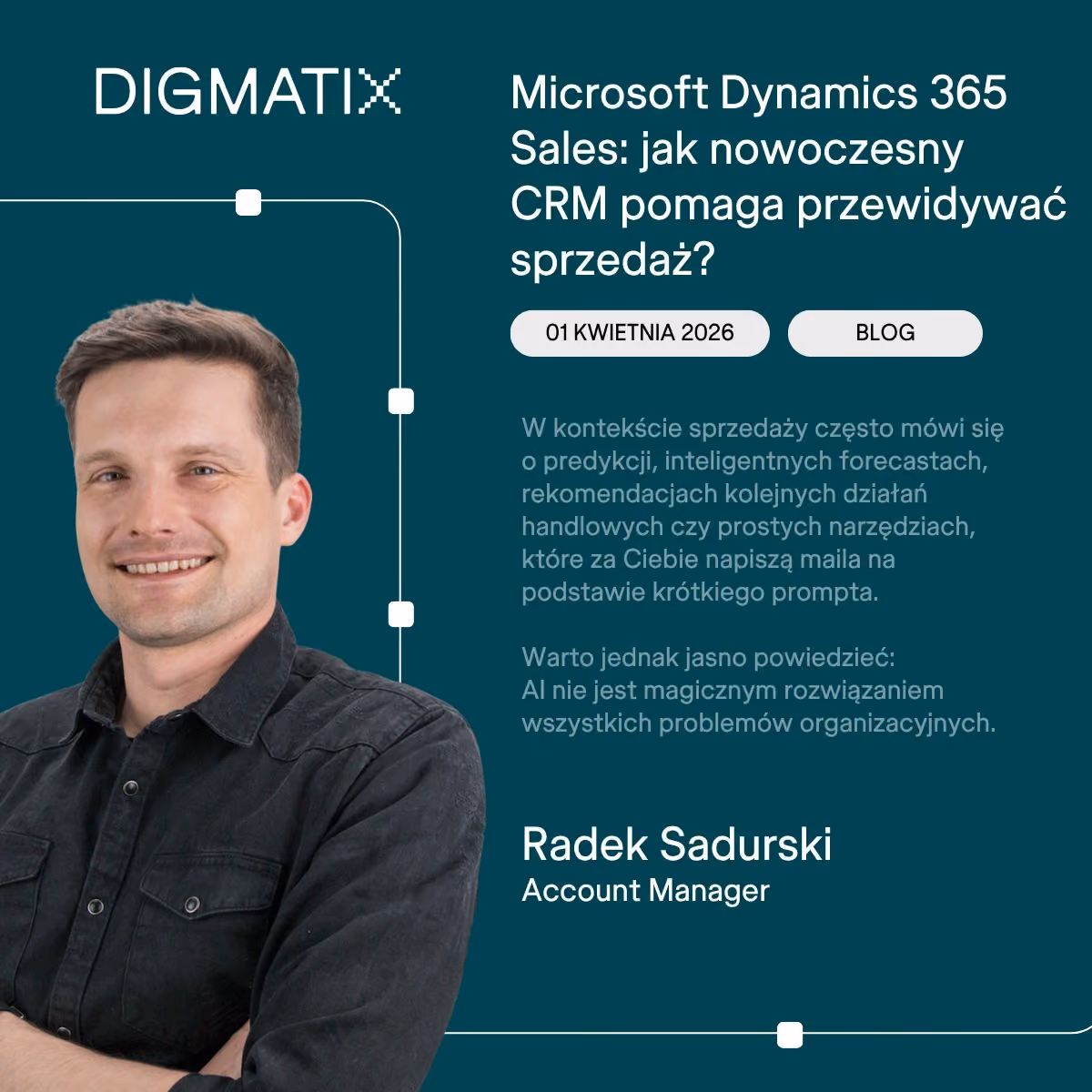 Czy w Twojej organizacji decyzje sprzedażowe opierają się na danych, czy wciąż bardziej na intuicji?W najnowszym wpisie Radek Sadursk