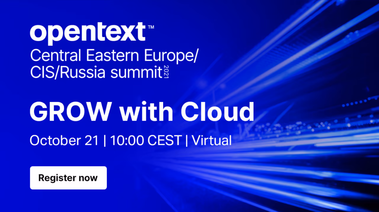 Welcome to first virtual summit “Grow with Cloud“ on October 21