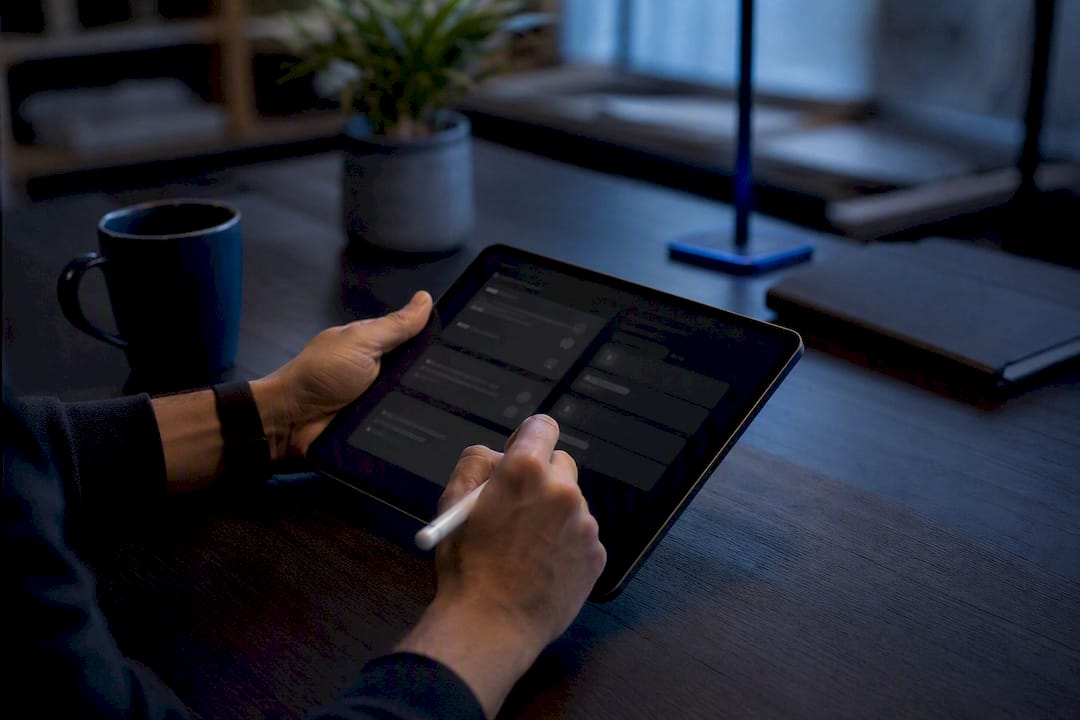 Hands analyzing voice of customer feedback