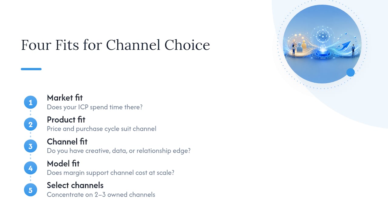 Four Fits channel selection framework diagram